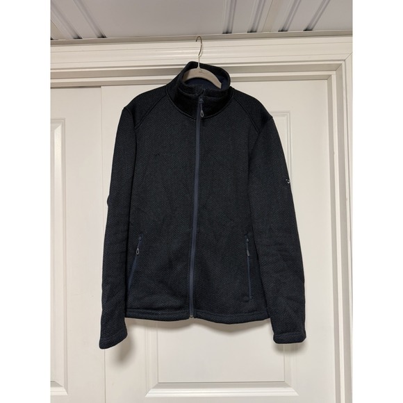 Mammut Aconcagua fleece jacket Black/Dark Gray Men Size Medium
